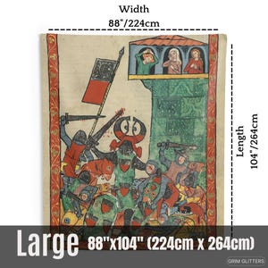 Albrecht von Haigerloch Tapestry: Medieval Knight Wall Art bild 8