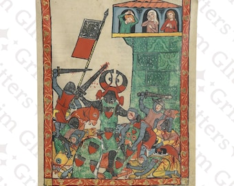 Albrecht von Haigerloch Tapestry: Medieval Knight Wall Art