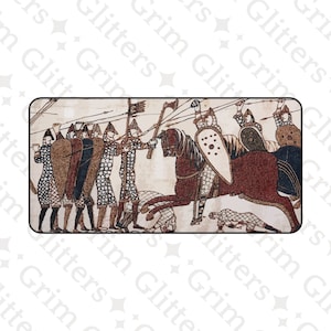 Bayeux Tapestry Desk Mat: Medieval Norman Conquest Office Decor