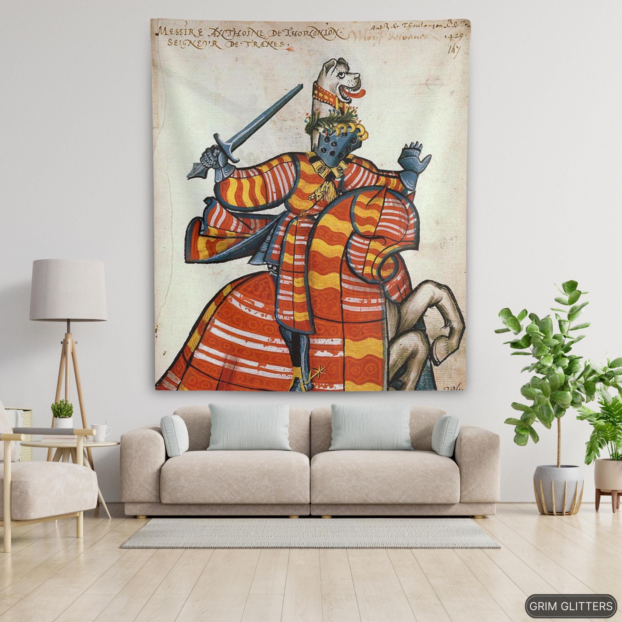 バクシー卿のタペストリー：中世フランスの紋章芸術 - Etsy 日本