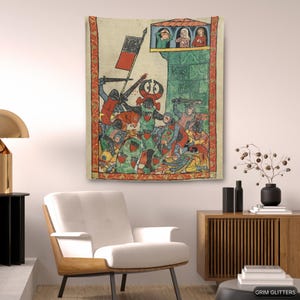 Albrecht von Haigerloch Tapestry: Medieval Knight Wall Art bild 5