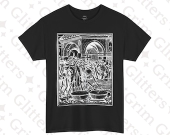 The Cemetary T-Shirt: Holbein Dance of Death Skeleton Musicians
