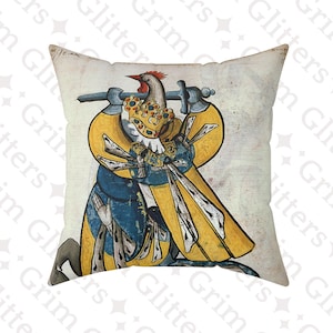 Lord of L&#39;Isle-Adam Pillow: French Armorial Art, Golden Fleece Design