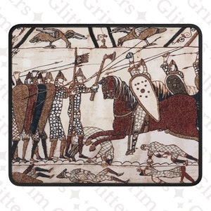 Bayeux Tapestry Gaming Mouse Pad: Medieval Battle of Hastings Decor