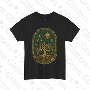 As Above So Below T-Shirt: Alchemical Tree of Life, Occult Gothic Tee