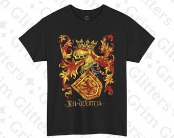 Scottish Lion Rampant T-Shirt: Medieval Heraldry, King of Scotland Arms