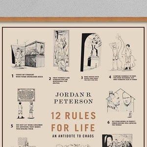 12 Rules For Life von Jordan Peterson Matte Vertikale Poster
