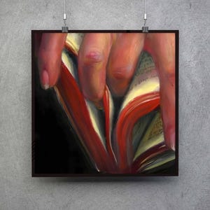 Girl with book Sensual and Intimate Wall Art