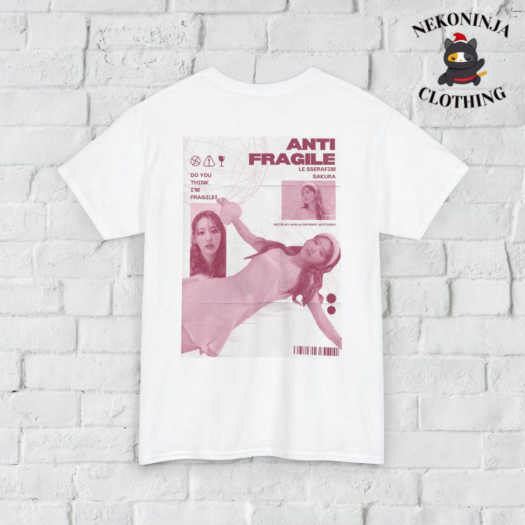 アイドル LE SSERAFIM fim's club oversized t-shirt 241024 LE SSERAFIM - Official Character 'FIM'S CLUB