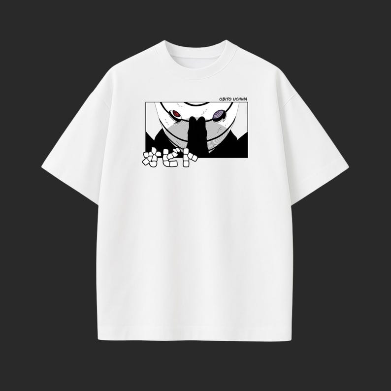 Obito Uchiha Shirt | Naruto Shippuden Tee | Sharingan Rinnegan Mask ...