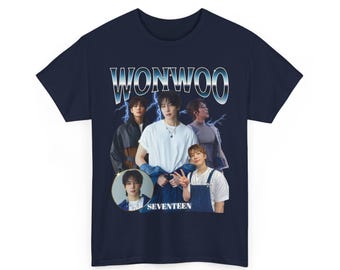 Seventeen Wonwoo T-shirt: Retro 90s Kpop Tee - Etsy Israel
