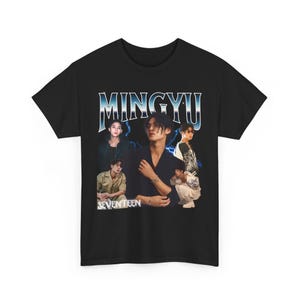 Seventeen Mingyu Retro 90s T-shirt - Seventeen Kpop Tee - Kpop Merch - Kpop Gift for her or him - Seventeen Carart Tee