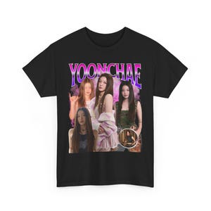 Yoonchae Retro tee, Katseye merch, Yoonchae merch, Kpop merch, Yoonchae tshirt, Retro kpop clothing, Kpop tshirt, Katseye tshirt, Kpop gift