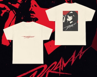 Camiseta de drama de invierno de Aespa: camiseta de algodón estilo vintage Kpop