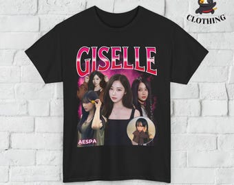 Aespa Giselle Retro 90s Bootleg Tee, Aespa Shirt, Kpop T-shirt, Kpop Merch, Kpop gift for her or him, Aespa Giselle Shirt, Aespa