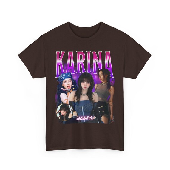 Karina Aespa Retro 90s T-shirt, Aespa Kpop Tee, Kpop Merch, Kpop