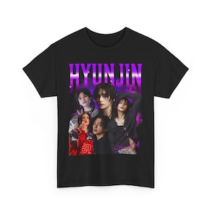 Stray kids Hyunjin Retro 90s T-shirt, Stray kids Kpop Tee, Kpop Merch, Kpop Gift for her or him, Stray kids Tee, Hyunjin Tee