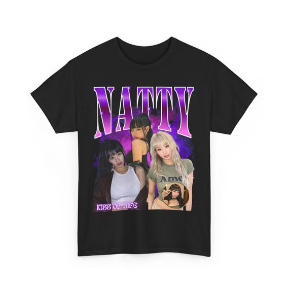 Natty Retro 90s Bootleg Tee - Kiss of Life Kpop Shirt - Etsy