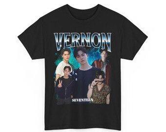 Seventeen Vernon Dirty White Tee Club Shirt - Etsy