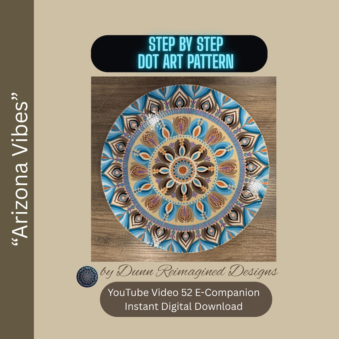 Dot Mandala Tutorial for Beginners | Arizona Vibes Dot Art Pattern ...