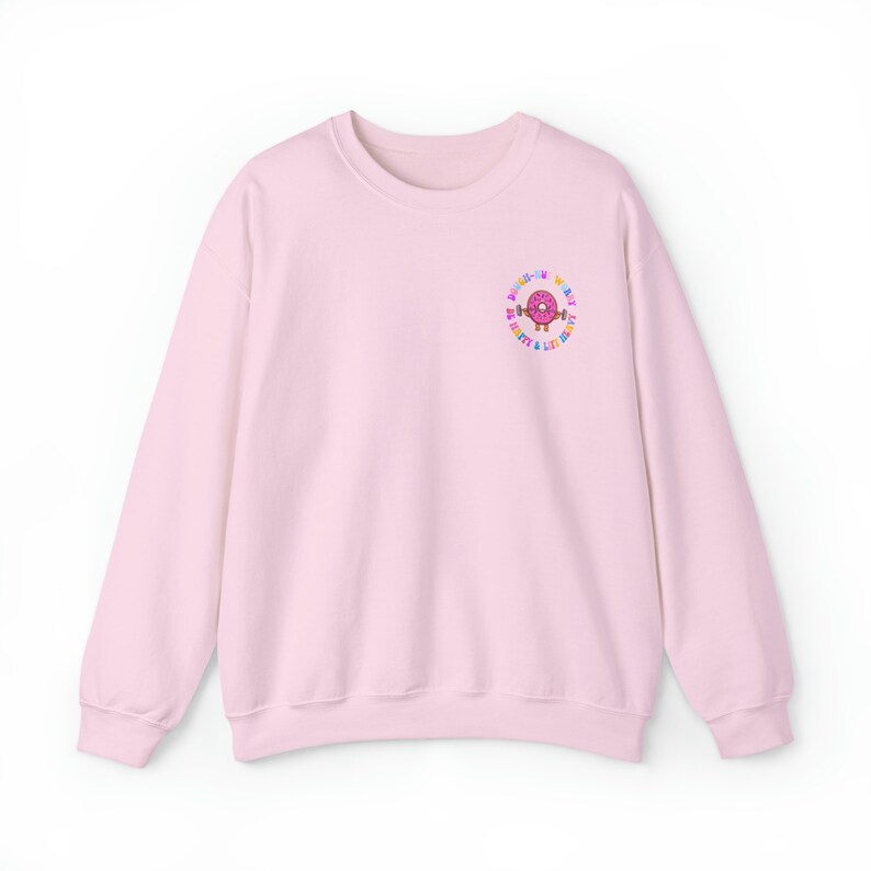 Oversized Gym Sweater Donut Sweater Gym Pump Cover Donut Worry Be Happy Lift Heavy Shirt VSCO Girl Shirt Pump Cover Sweater Gym Lover Gift image 6