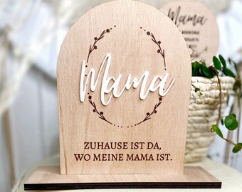 Holzschild - Holzschild Mama - Geschenke zum Muttertag - personalisierte Geschenke - Geschenke Mama - Geschenk Oma - Geschenk Tante