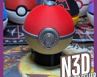 Hisuian Creature Ball Replica – 3D Printed Display Prop – Fan Art Decor – Cosplay Accessory