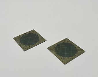 Sottobicchieri decorativi stampati in 3D (confezione da 6 o 12)