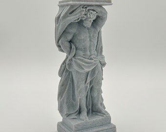 3D Printed "Marble" Atlas Bookend (set of 2)