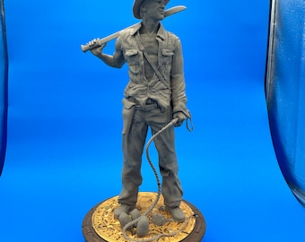 10/18 inch tall 3D Printed Indiana Jones Statue