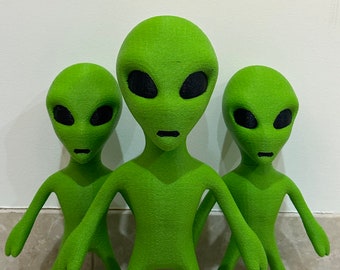 3D Printed 6 to 16 Inch Alien Statue