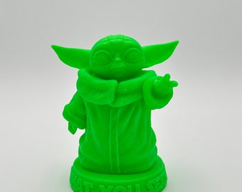 3D Printed 7 Inch Tall "The Child" Fan Art Sculpture