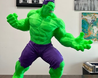 3D Printed 2 Foot Hulk Fan Art