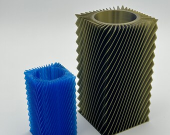 3D printed Square Fin Vase