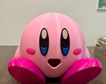 6 Inch Tall 3D Printed Kirby Figurine