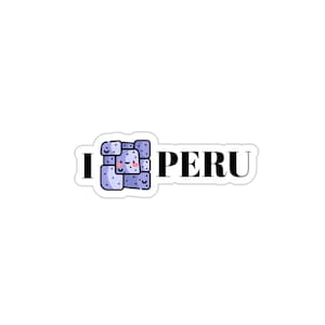 Niedlicher I Inka Peru Reiseaufkleber, Spaß mit I Love Peru Reiseaufkleber, Reisejournalaufkleber, Scrapbooking, Gepäckaufkleber, Lage