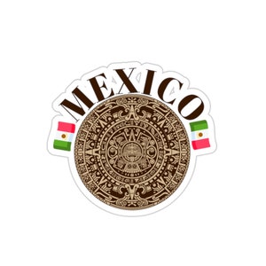 Mayan Mexiko Reiseaufkleber mit Flaggen für Reisejournale und Scrapbooks, Gepäckaufkleber, Laptopaufkleber, Standortaufkleber, Weltaufkleber