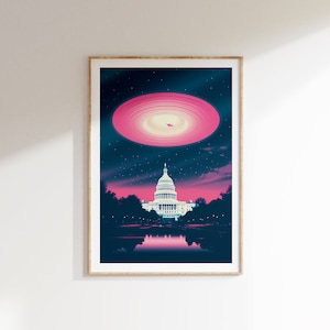 UFO Disclosure Artwork, Print, Poster, Aliens, Abduction UFOs, Sci Fi Gifts