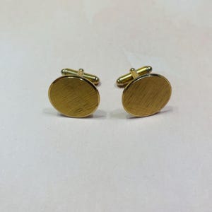 Vintage Krementz gold tone cufflinks, cuff links