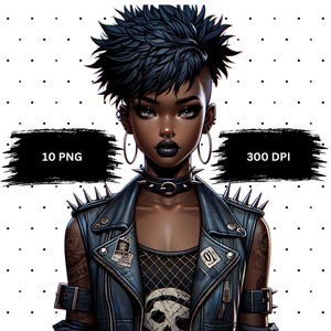 Black Girl Clipart, Fashion Girl Clipart, Black Girl PNG, Digital Download, Black Girl Graphics, Beautiful Girl Clipart