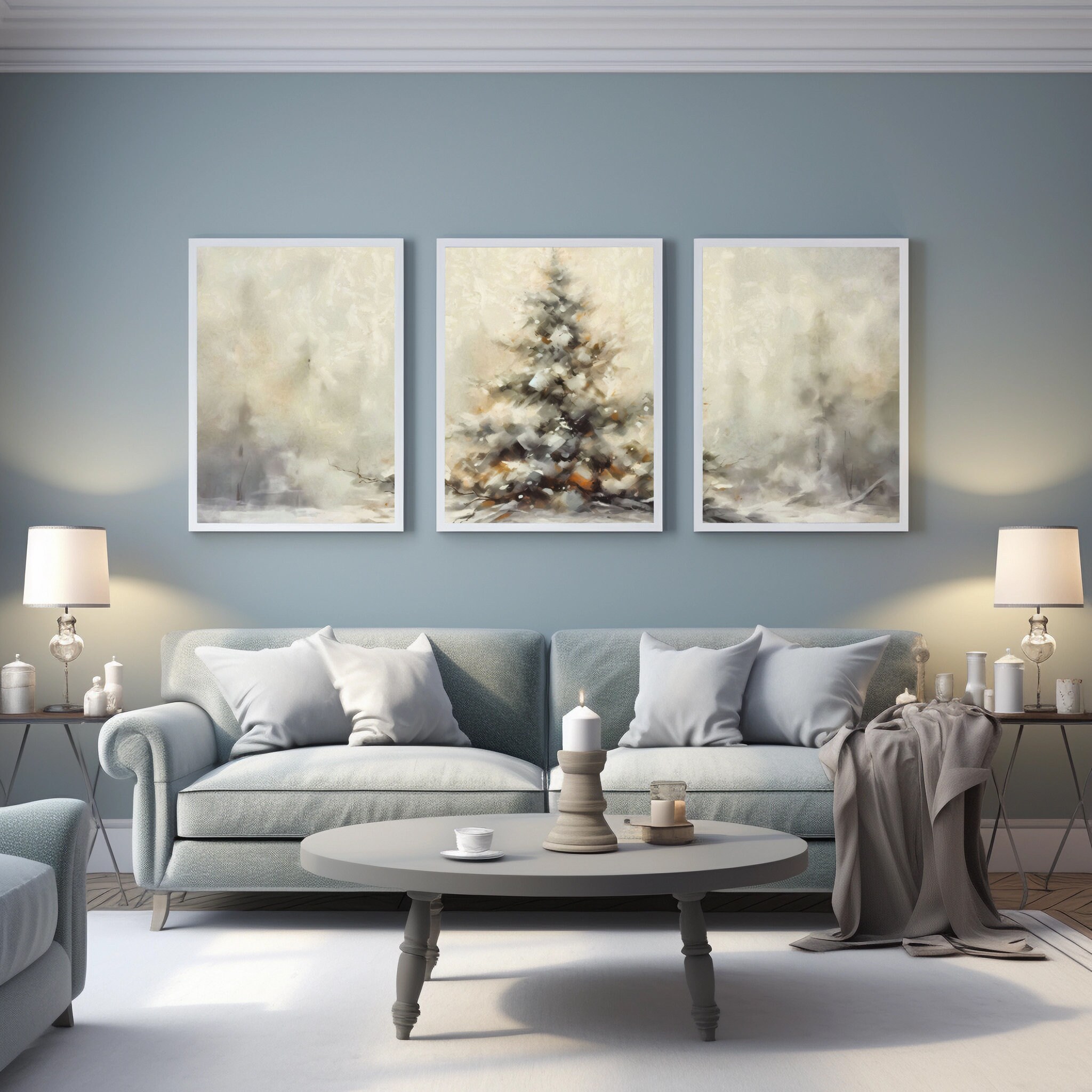 Vintage Christmas Tree Wall Art III main image 1