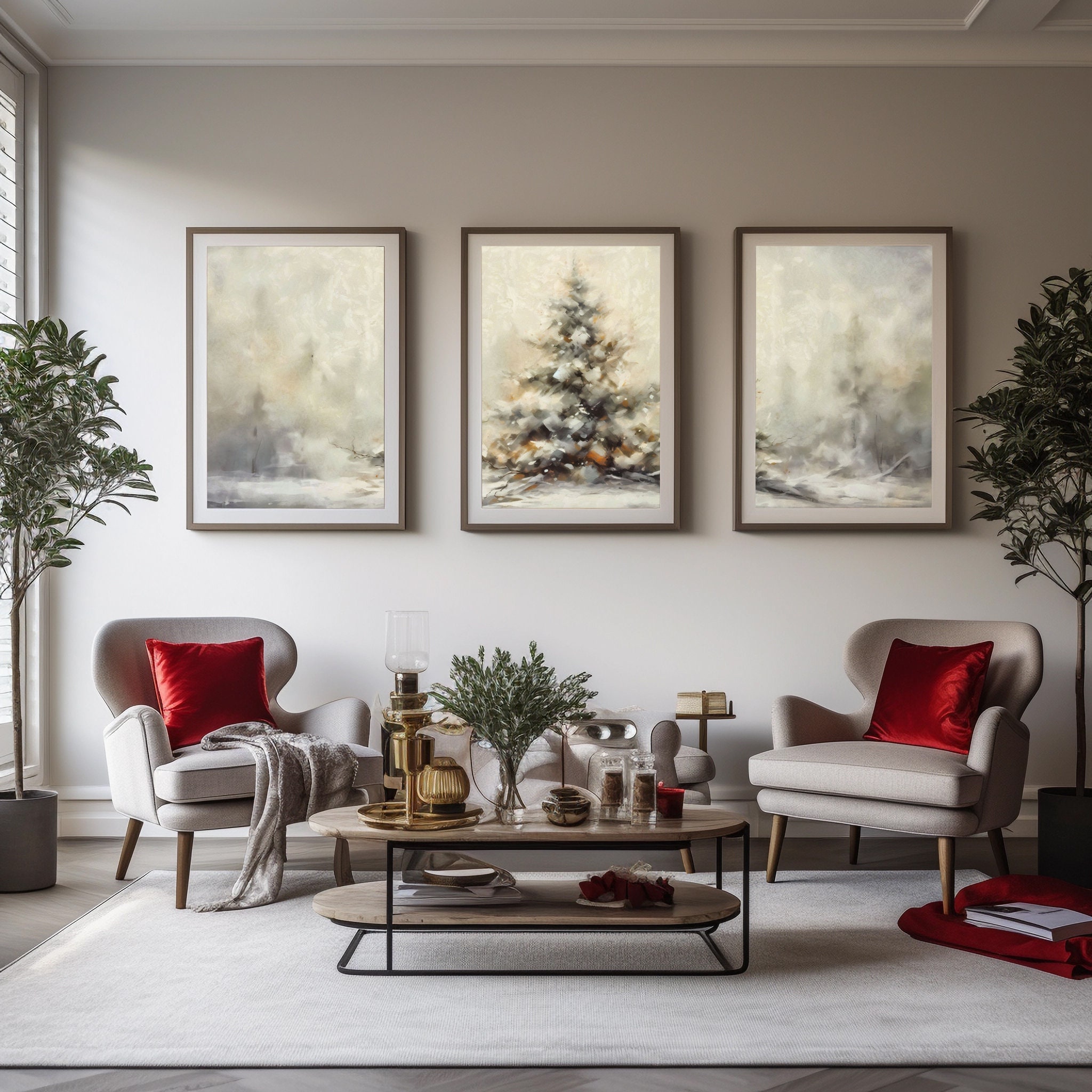 Vintage Christmas Tree Wall Art III main image 0