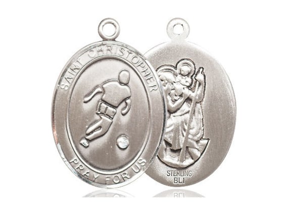 Saint Christopher Soccer Medal - image 1