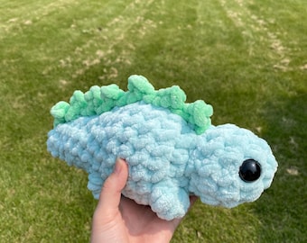 Crochet Stegosaurus Plush: Soft Cuddly Dinosaur