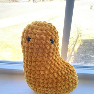 Large Chicken Nugget Plush - Crochet Chicken Nugget