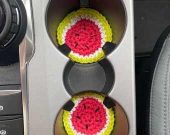 Crochet Fruit Car Coasters