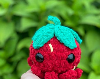 Crochet Strawberry Octopus