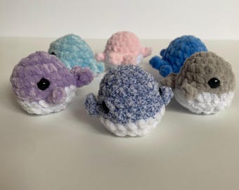 Crochet Whale Plushie: Soft Yarn Stuffed Animal