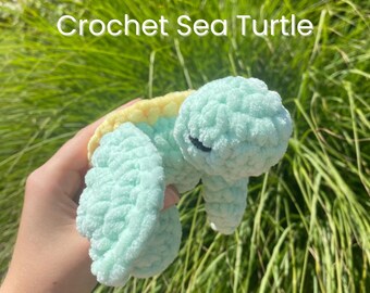 Crochet Baby Sea Turtle Plush