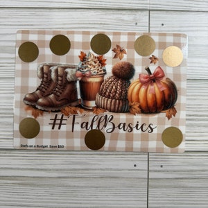 Fall Scratch Off Savings Challenge
